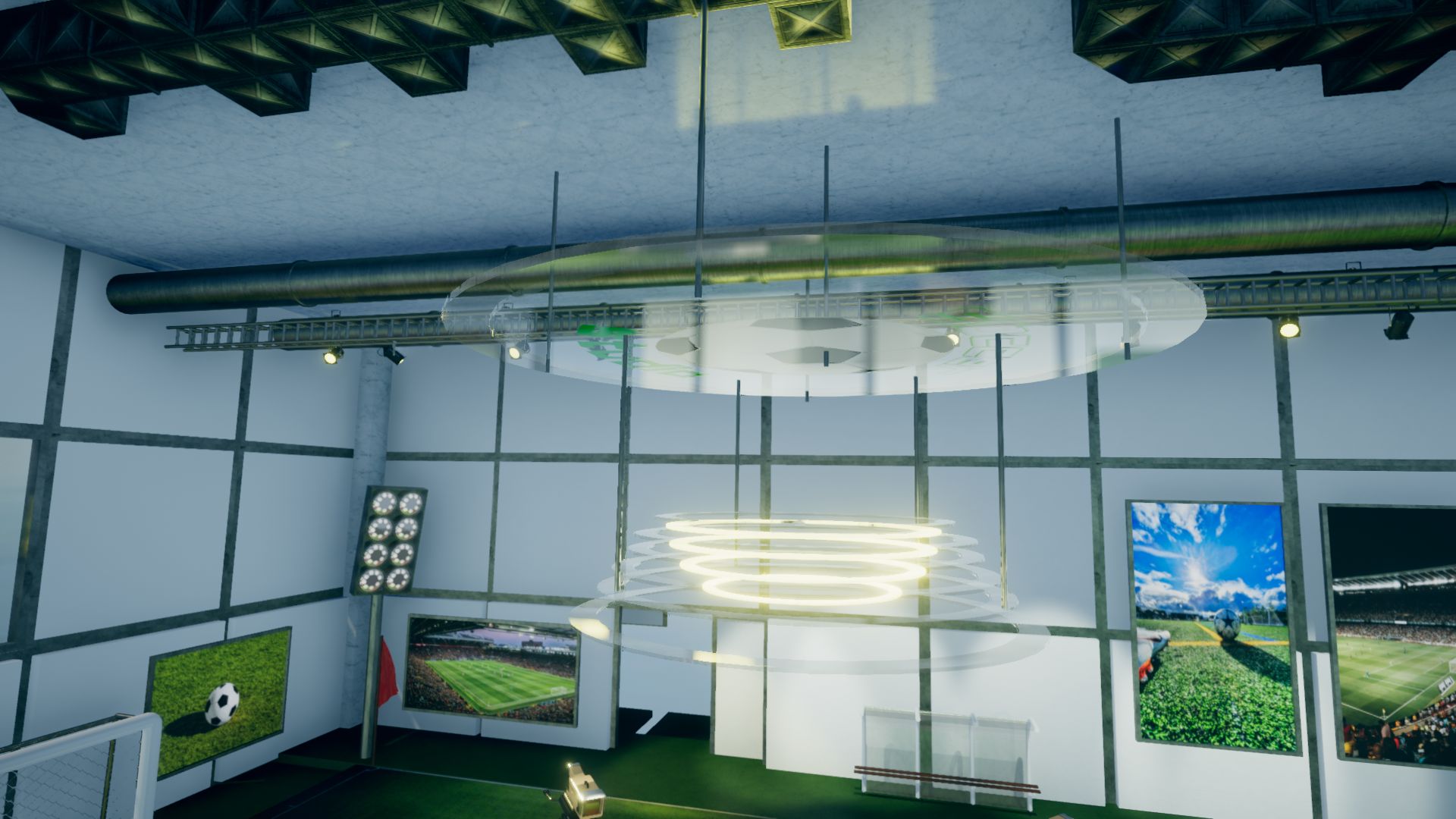 An image showing Soccer Studio Set asset pack, created with Unity Engine.