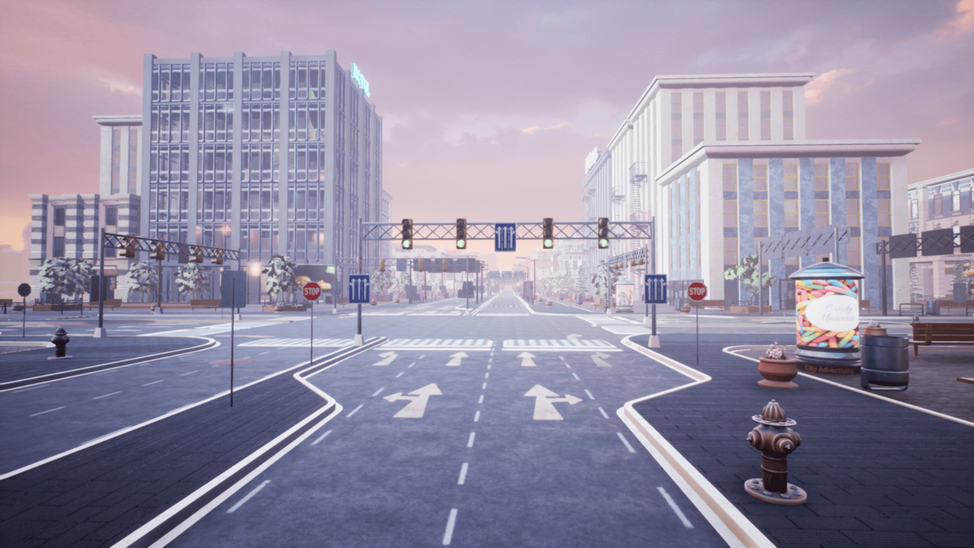 High Quality 3D Models and Game Assets An image showing City Creator asset pack, created with Unreal Engine.