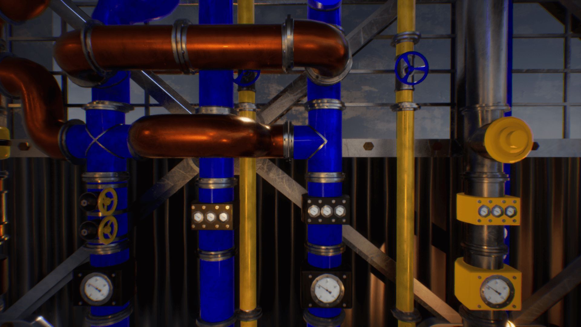 High Quality 3D Models and Game Assets An image showing Pipes Collection asset pack, created with Unreal Engine.