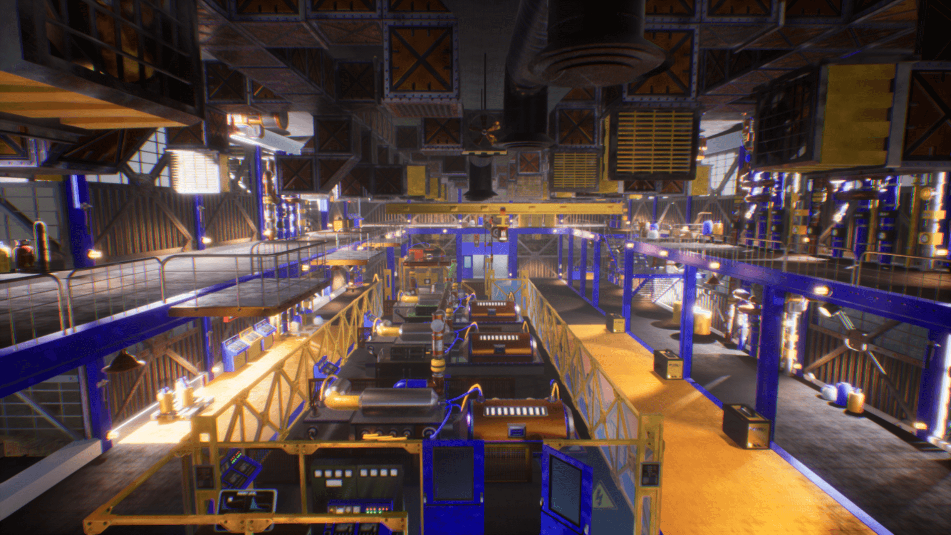 High Quality 3D Models and Game Assets An image showing Industrial Hall asset pack, created with Unreal Engine.