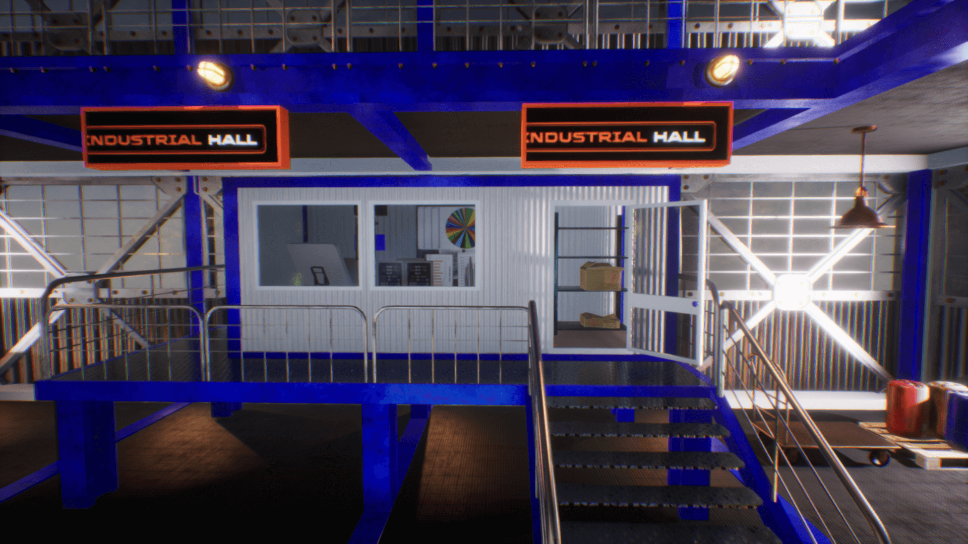 High Quality 3D Models and Game Assets An image showing Industrial Hall asset pack, created with Unreal Engine.