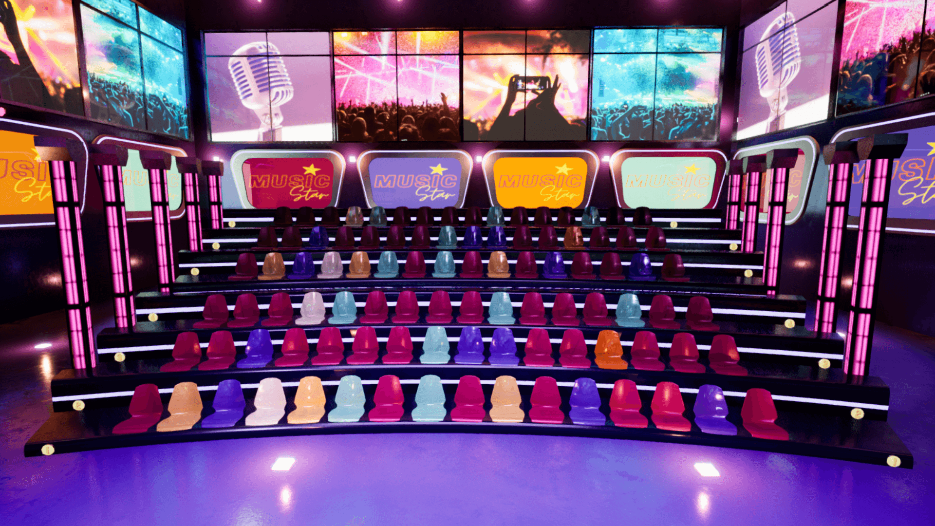 High Quality 3D Models and Game Assets An image showing Music Star Studio asset pack, created with Unreal Engine.