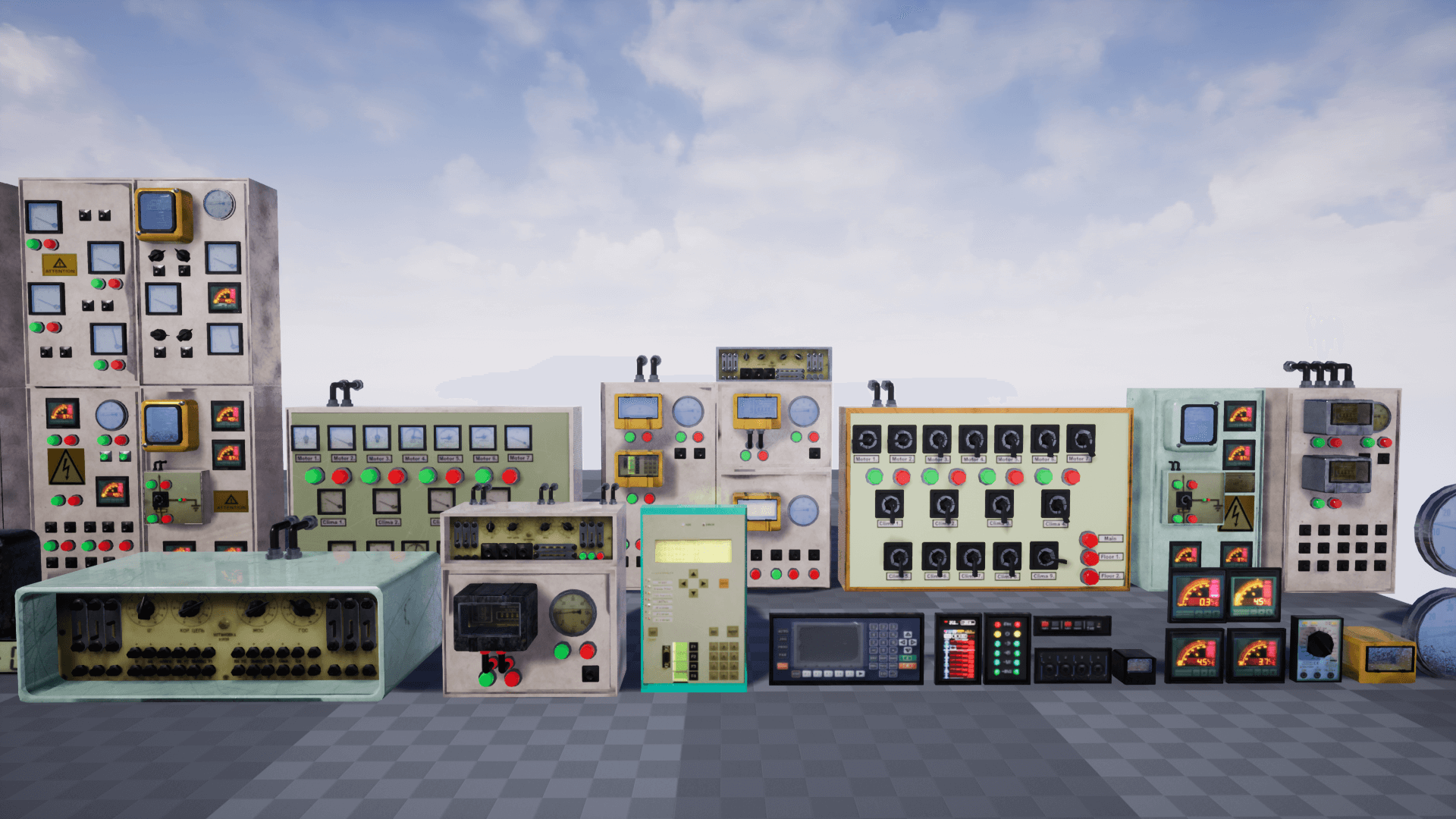 High Quality 3D Models and Game Assets An image showing Instruments Collection asset pack, created with Unreal Engine.