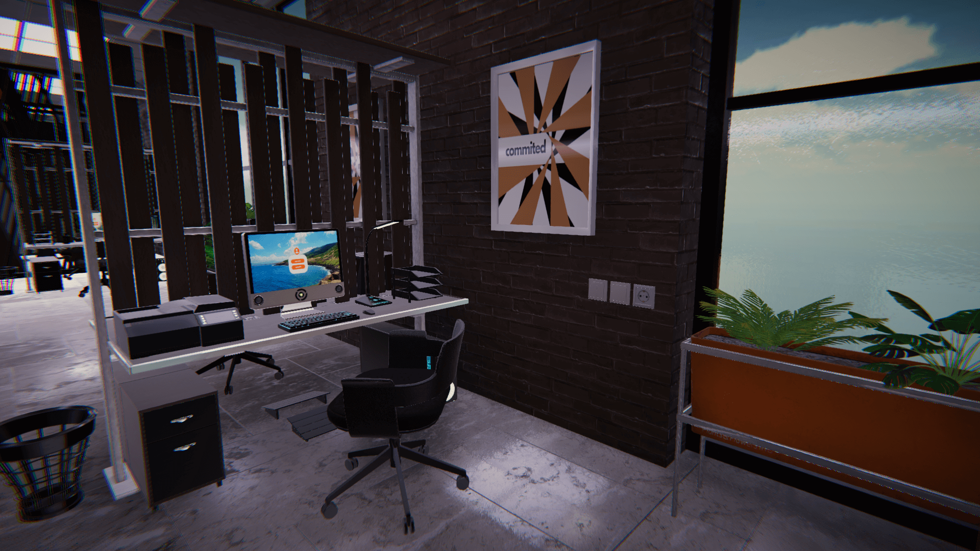 An image showing Modern Offices asset pack, created with Unity Engine