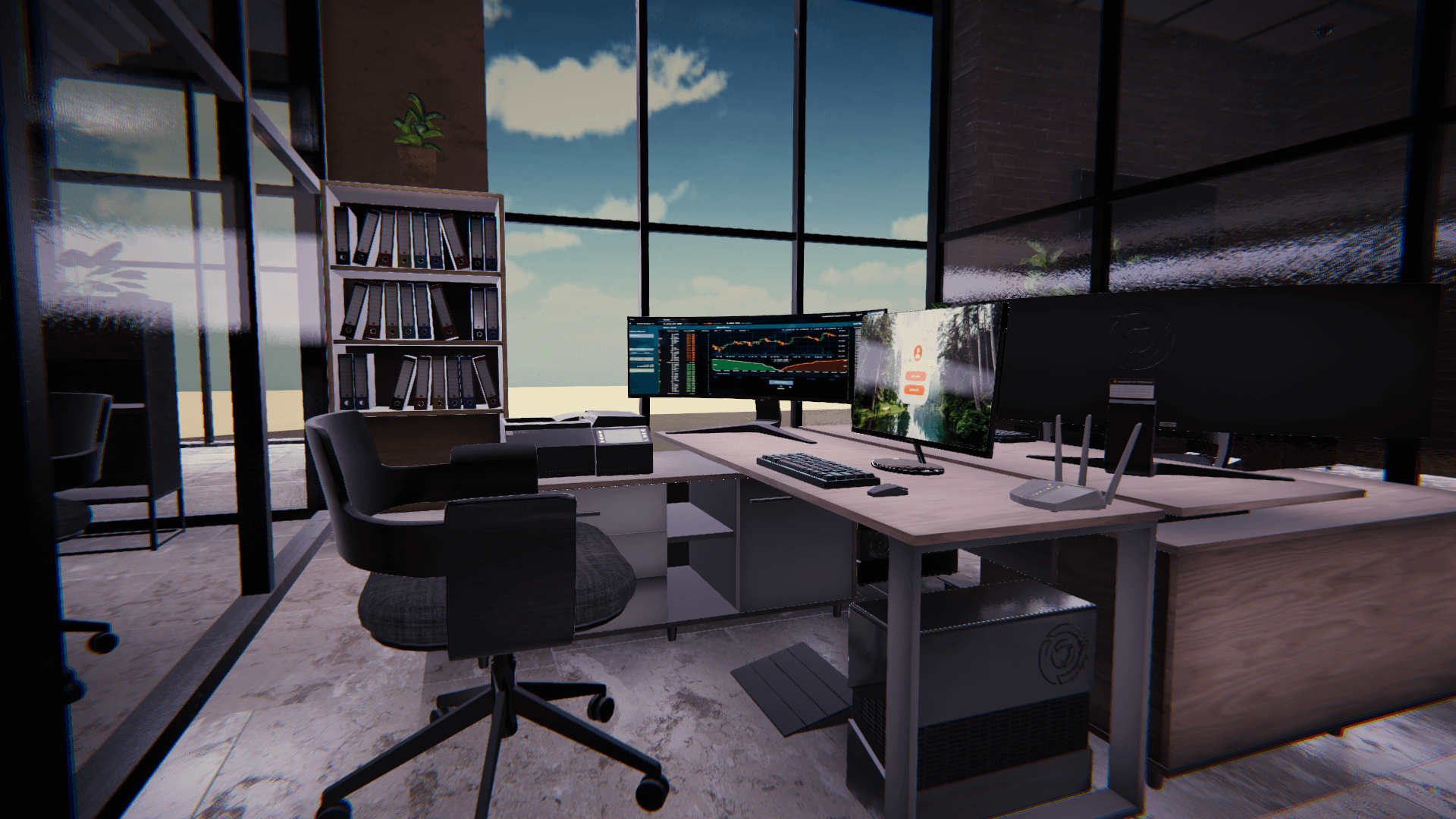 An image showing Modern Offices asset pack, created with Unity Engine