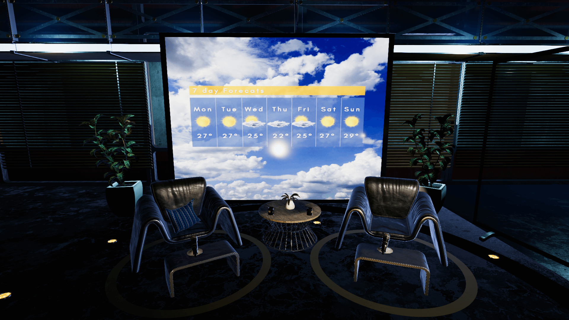 An image showing Weather TV Studio 2. asset pack, created with Unity Engine